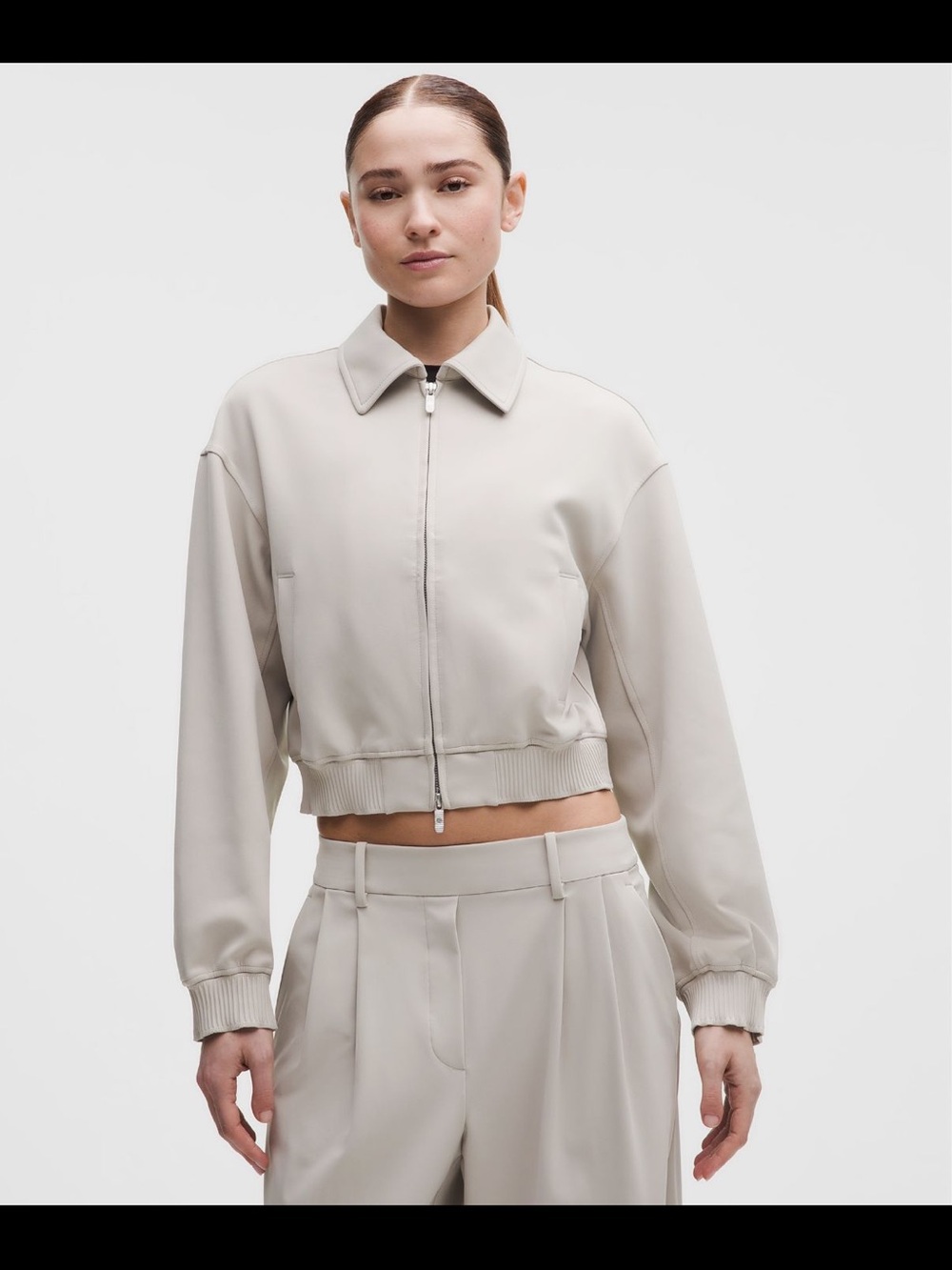 Women's Lululemon Daydrift Bomber Jacket in Downtown Tan